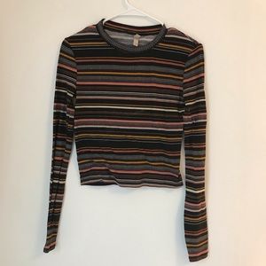 Striped crop top